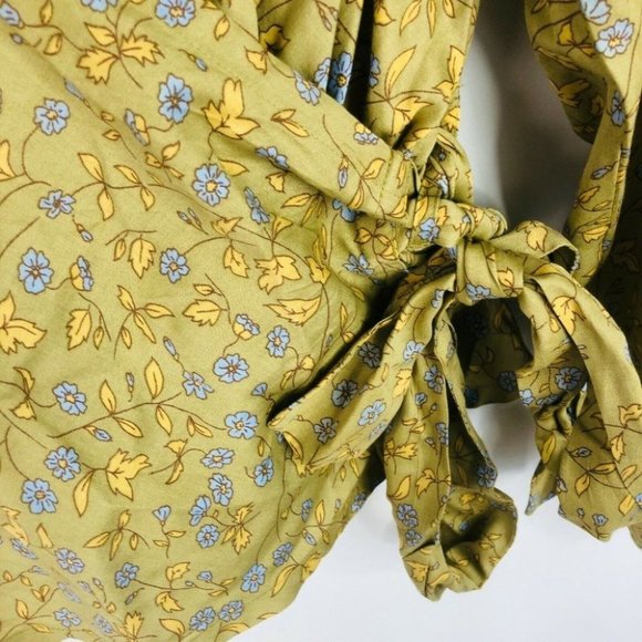 Billabong BNWT My Oasis Wrap Top Women's Size 12 Long Bell Sleeves RRP $90 - Picture 7 of 12